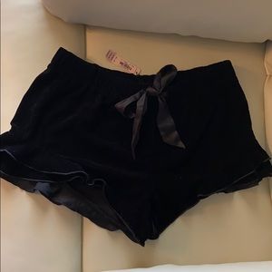 Victoria’s Secret ruffle bottom C. Velvet shorts
